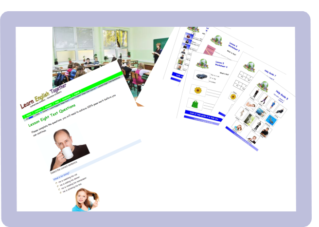 Learn English UK programme materials developed and created by Which Venture Group Selection online learning material